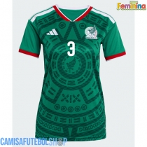 Camisa de time de futebol México Cesar Montes #3 Replicas 1º Equipamento Feminina Mundo 2026 Manga Curta